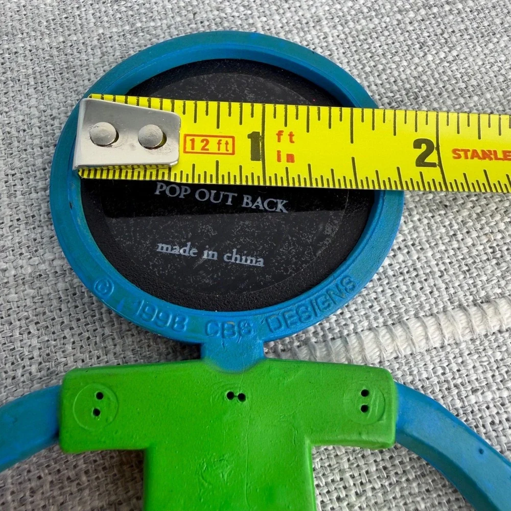 90's CBS Designs 1999 Vintage Flexo Buddies‎ Man Boy Photo Frame Bendable Figure